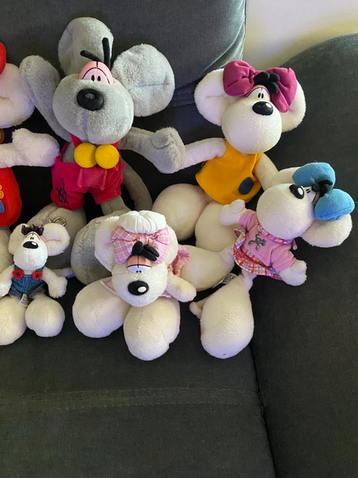 Lot peluches Diddle diddlina et porte clé