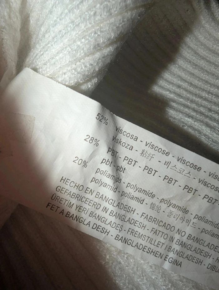 jupe longue Bershka blanc taille L - photo numéro 6
