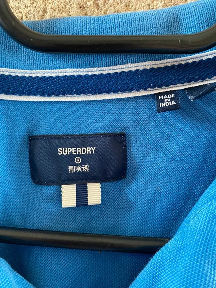 Polo superdry bleu - photo numéro 3