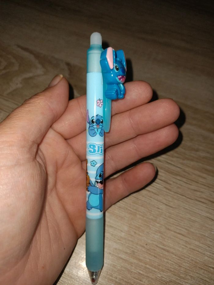 Stylo bleu ciel stitch - photo numéro 2