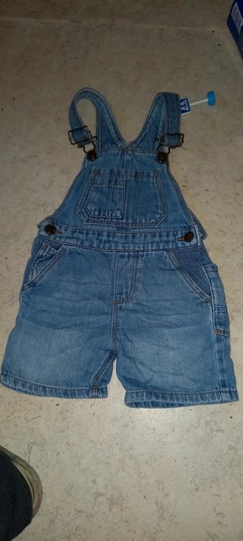 Salopette  short zara 9 12mois en jean