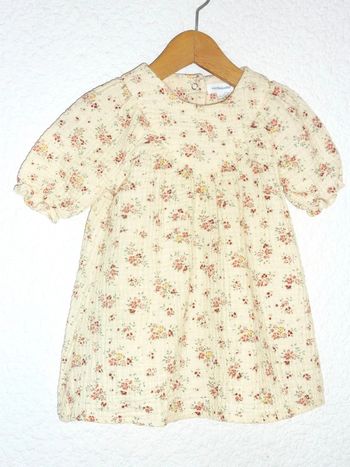 Robe gaze de coton vert baudet 9 mois