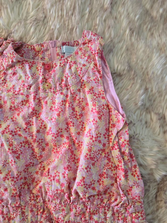 Robe fleuri rose obaïbi 18 mois - photo numéro 3