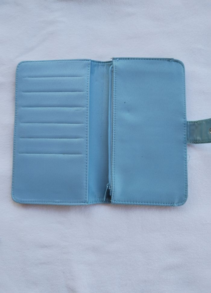 Portefeuille multipoches Portemonnaie bleu - photo numéro 3