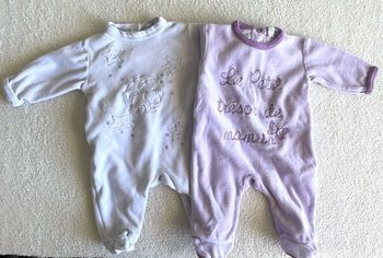 lot de 2 pyjamas 1 mois