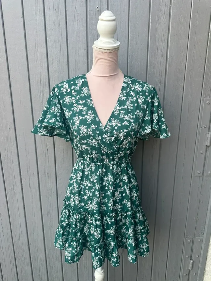 Robe d’été manches courtes fleurie colorée SHEIN 36/S