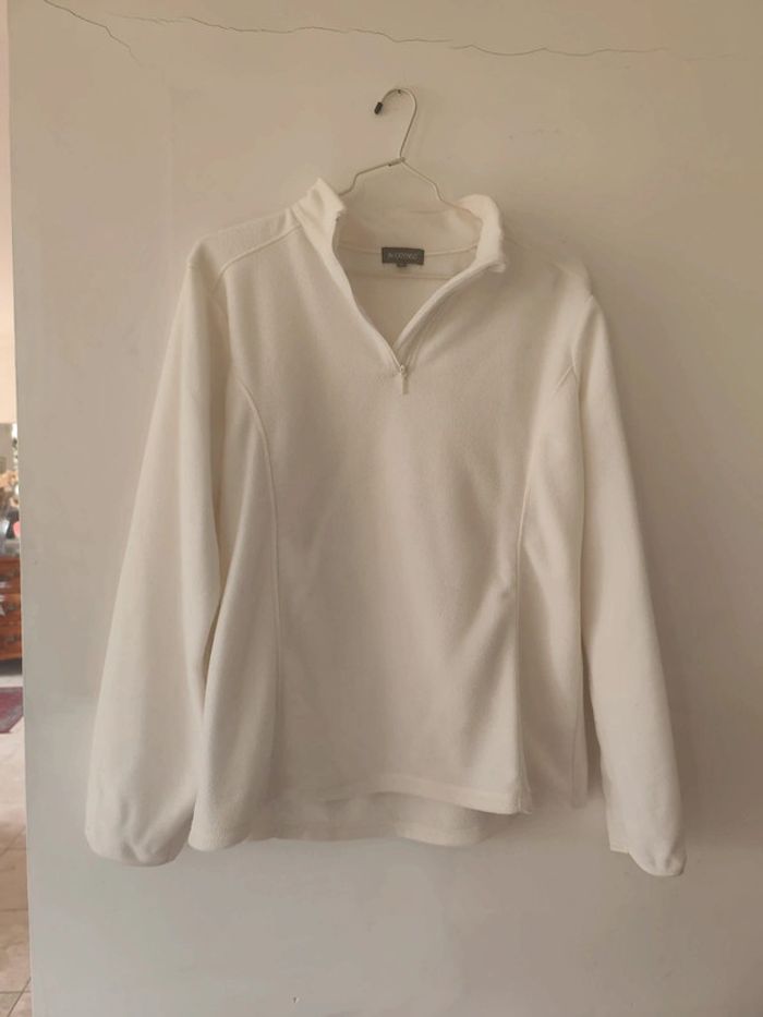 Polaire blanche in Extenso XL