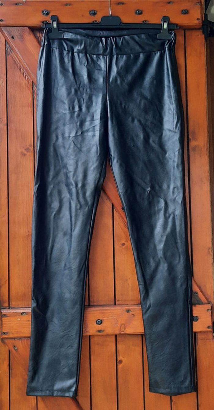 Leggings imitation cuir, taille XL / 42 - photo numéro 2