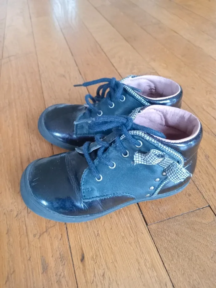 Chaussures bébé fille cuir Aster pointure 22 - photo numéro 5