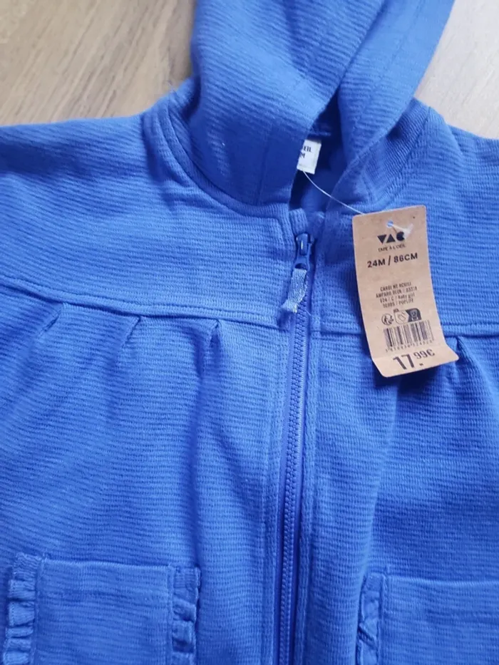 Sweat capuche zippée 24 mois - photo numéro 5
