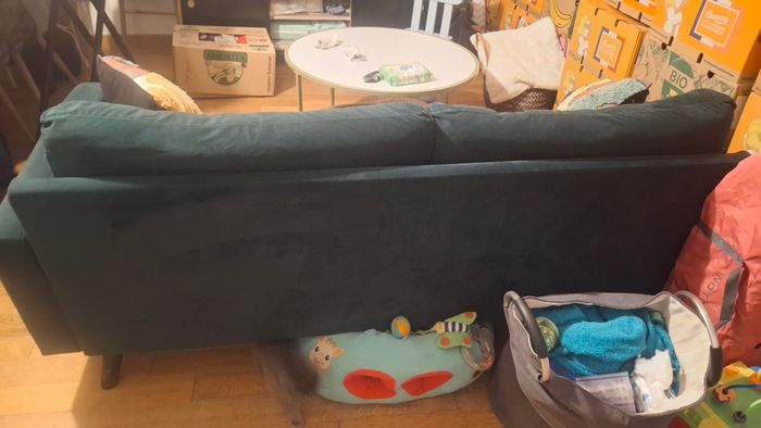 Canapé velour - photo numéro 2