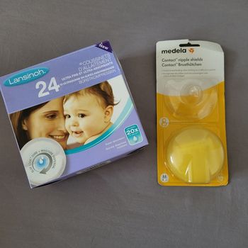 Lit coussinets allaitement + embout silicone