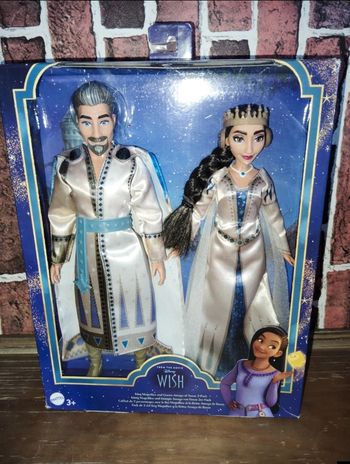 Coffret poupées Disney wish le roi et la reine