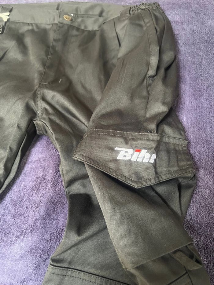 pantalon atelier mécanique moto bihr protect noir taille 44 l neuf - photo numéro 2