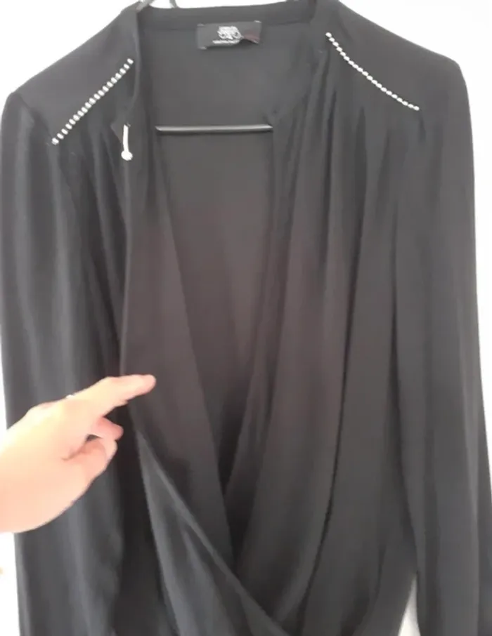 Blouse manches longues cache-coeur Ring Le Temps des Cerises taille S - photo numéro 3