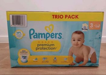 138 couches Pampers premium taille 3