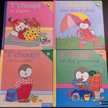 Lot de 4 Livres enfant Nathan T'choupi