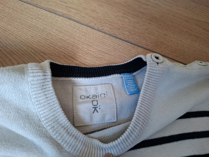 Pull marine okaidi - photo numéro 2