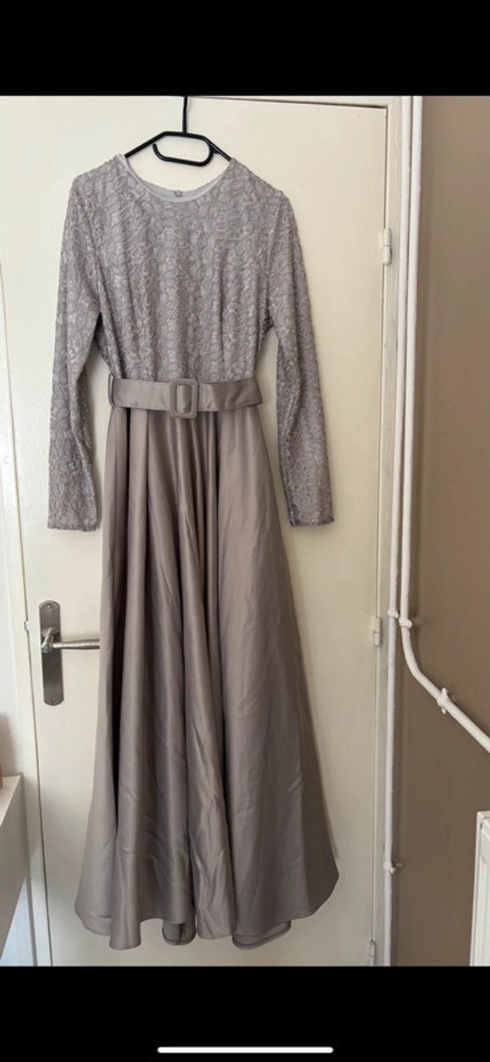 Robe de soirée grise taille unique femme