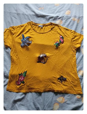 Tee-shirt jaune Pimkie s