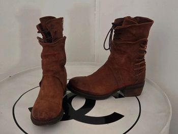AS98 (AIRSTEP) – Bottines Cuir Véritable Marron Vieilli – T37 – Made in Italy – 280€ Boutique