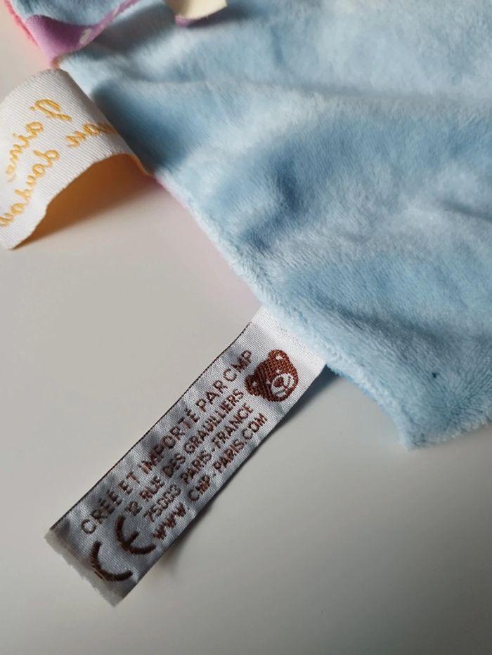 Doudou patchwork étiquette cmb - photo numéro 5