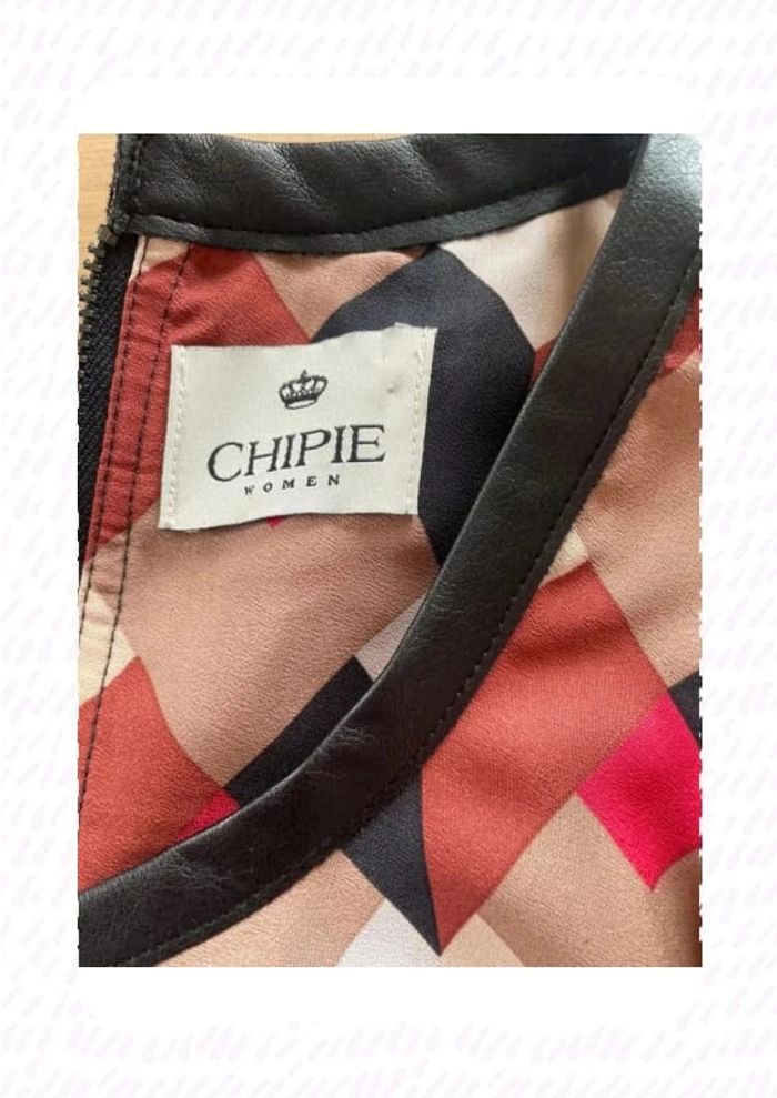 Robe fluide chipie taille 34 à motif géométrique - photo numéro 11