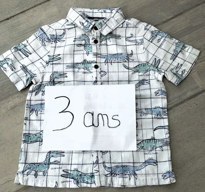 Lot n° 485 Chemise manches courtes M&S 3 ans - photo numéro 1