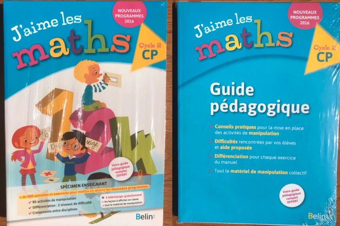 J'aime les maths CP - Fichier élève + Guide pédagogique complet