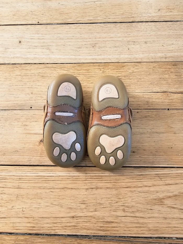 Chaussons souples mouton marron avec scratch taille 19 Verbaudet - photo numéro 3
