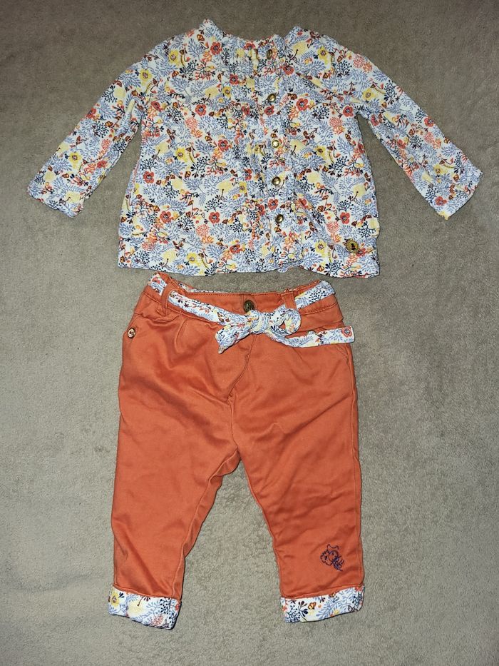 Ensemble  fille 6 mois