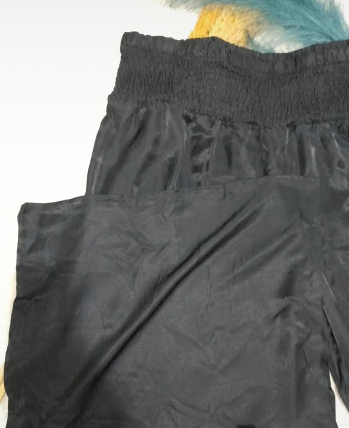 Pantalon Large Femme Grande Taille 56 – Style Jupe-Culotte Élégant, Taille Haute, Noir Classique 🖤 - photo numéro 5
