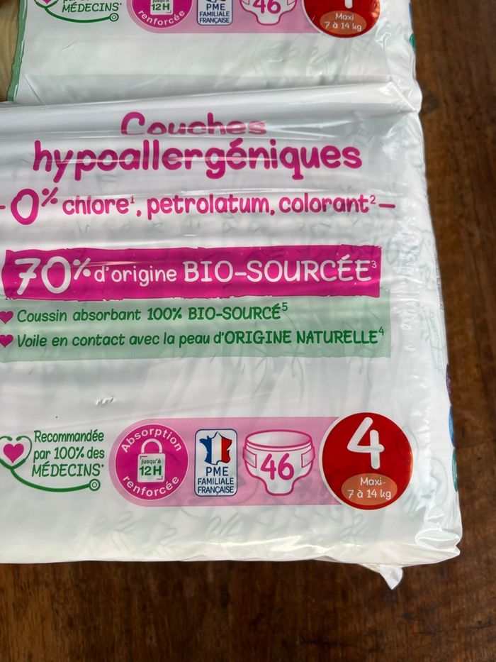 Couche taille 4 Love green : 184 couches (4×46) - photo numéro 2