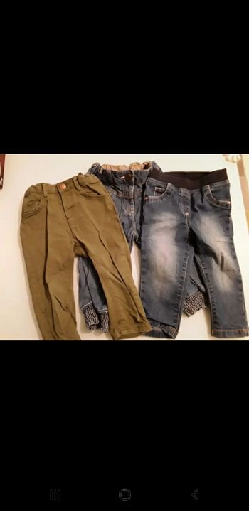 3 pantalons 18 mois
