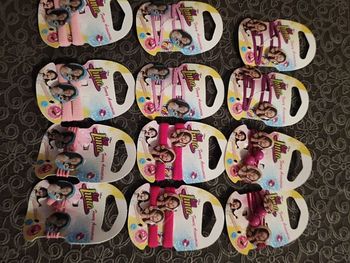 Lot de 24 pinces et élastiques a cheveux fille