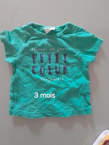 T-shirt garçon 3 mois