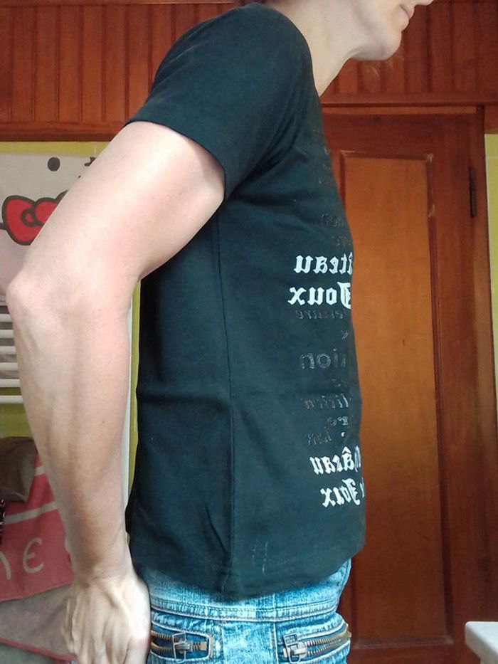 T-shirt femme noir Château de Joux - photo numéro 5