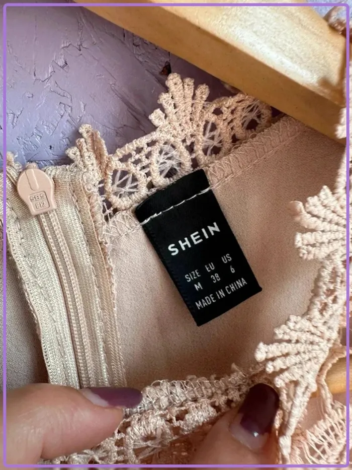 Robe Shein en Dentelle Beige - photo numéro 2