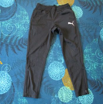 Bas de Survêtement Puma Pantalon Jogging enfant XS 7 8 ans Noir (T104)