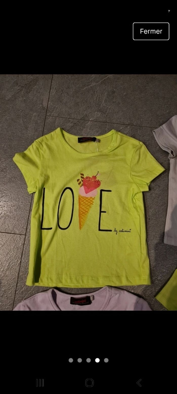 Lot de 4 tee shirt catimini taille 4 ans jamais porté - photo numéro 5