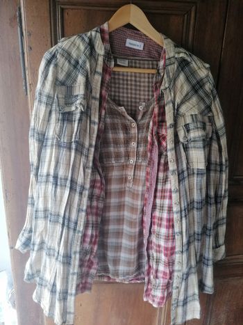 Lot 3 chemises manches longues femme 42