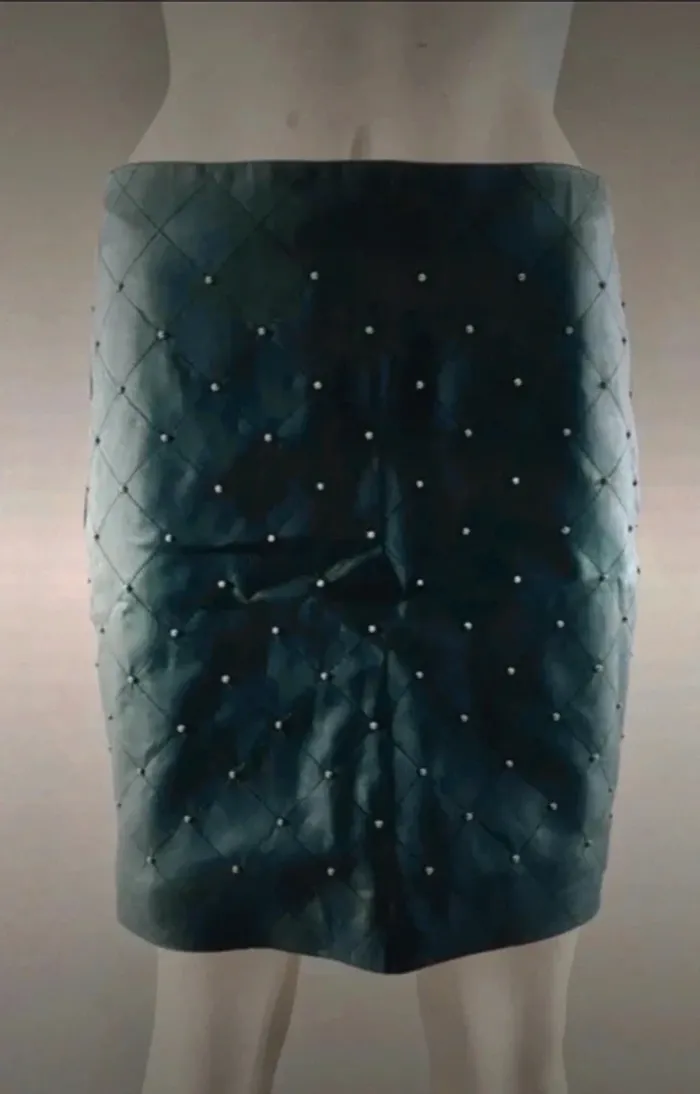 Jupe simili cuir camaïeu taille 36