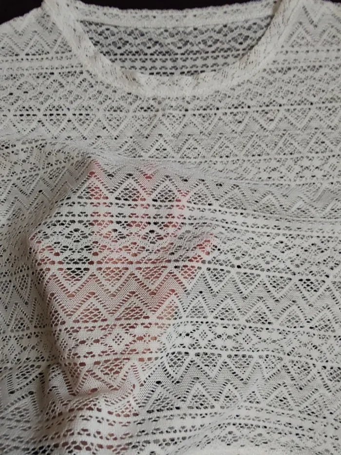 Crop Top dentelle T. 36/38 - photo numéro 4