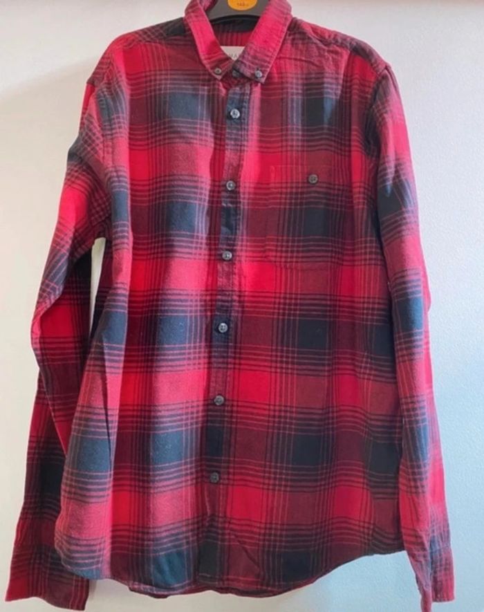 Belle chemise Primark  style bûcheron Noir et rouge  Taille M