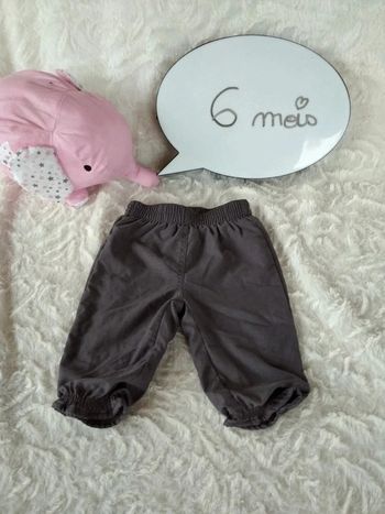 Pantalon bouffant doublé Fille 6 mois
