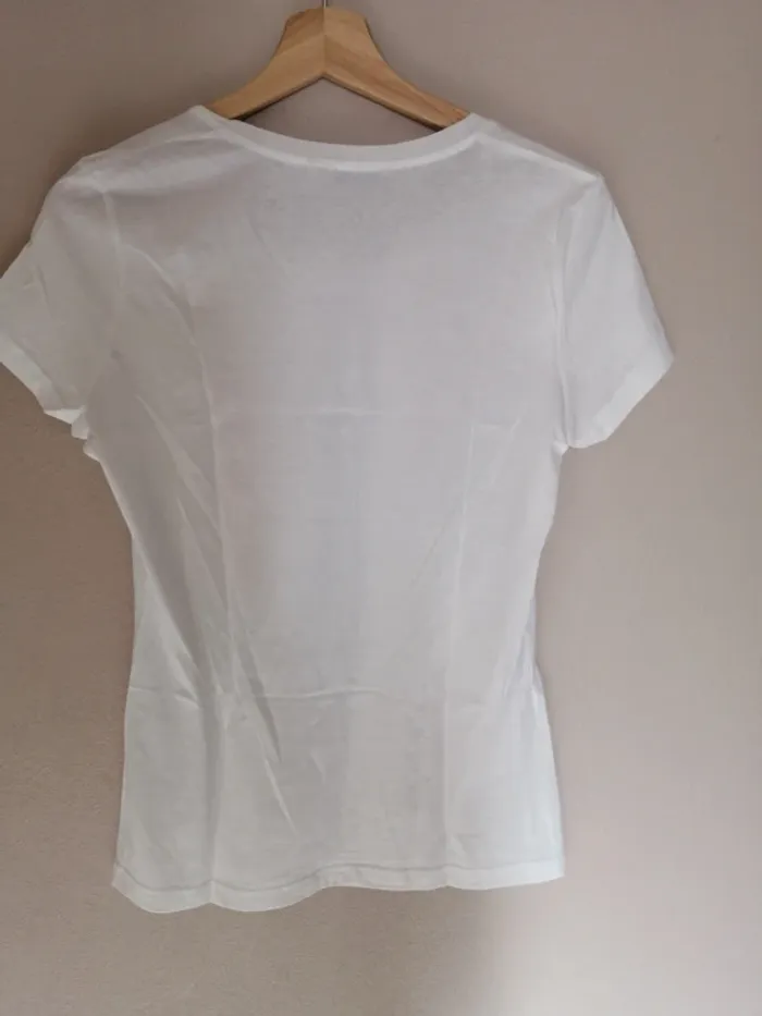 Maillot ultra léger blanc et rose Tom Tailor S - photo numéro 4