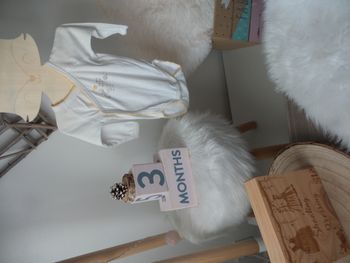 Jolie bodies croisés manche longue blanc jaune absorba fille 3 mois 59cm