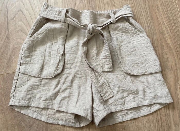 Short lin beige Gemo fille 8 ans