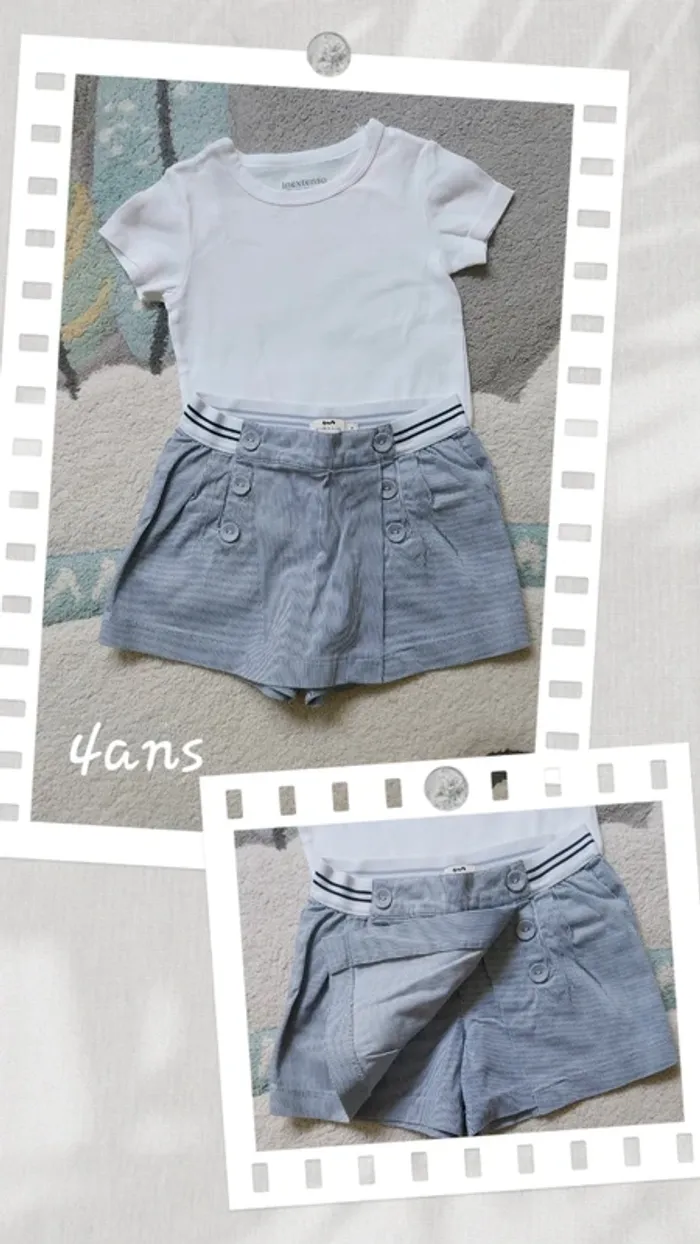 Jupe short 4ans " Cyrillus "