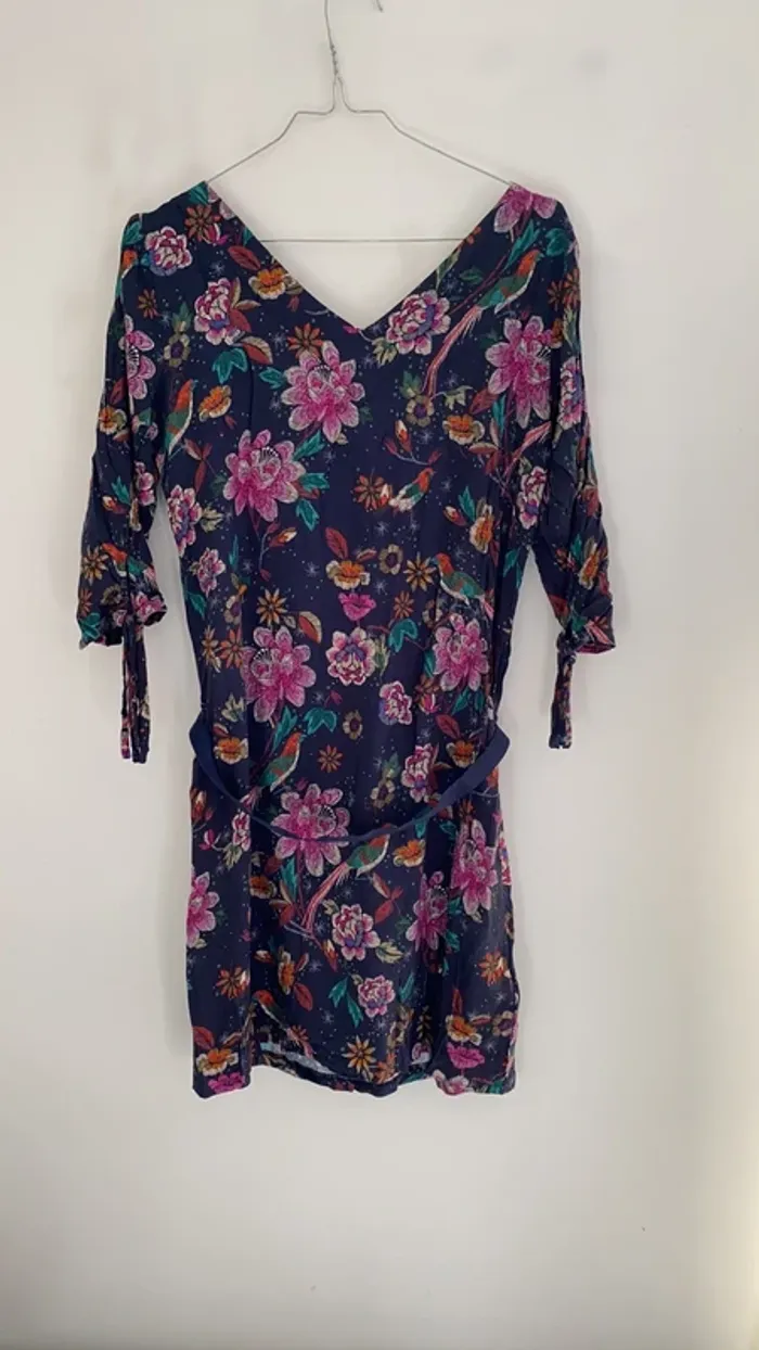 Tunique à motif florale femme, promod, taille 36 - photo numéro 2